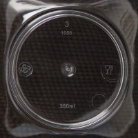 Чашка «Цветок», 350 мл, цвет прозрачный