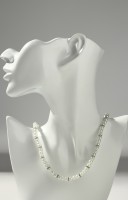 Бусы «Невеста» с жемчугом, со стразами, шар №4, белые, 43.5 см