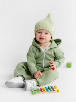Костюм детский (толстовка и брюки) «Крошка Я» Dino, рост 62-68, зелёный