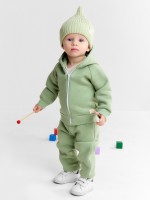 Костюм детский (толстовка и брюки) «Крошка Я» Dino, рост 62-68, зелёный