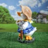 Садовая фигура из полистоуна «Утёнок с мотыгой», 45×27×27 см, МИКС