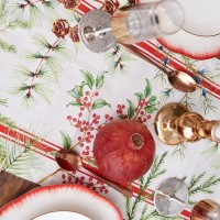 Дорожка на стол новогодняя "Этель" Новогодние листья 30х70 см, 100% хлопок, саржа 190 гр/м2