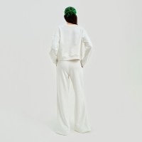 Костюм женский (джемпер, брюки) MIST Moscow, размер 48-50, молочный