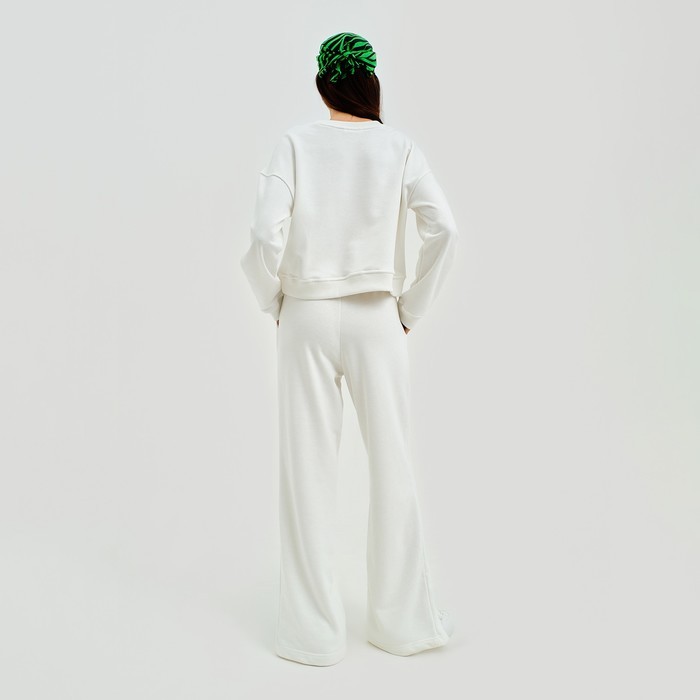 Костюм женский (джемпер, брюки) MIST Moscow, размер 48-50, молочный