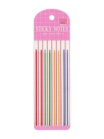 Блок-закладка с липким краем, 8 блоков по 20 штук, флуоресцентная полоска, 140×6 мм