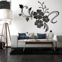 Наклейки интерьерные "Цветы", декор на стену, панно 124 х 165 см