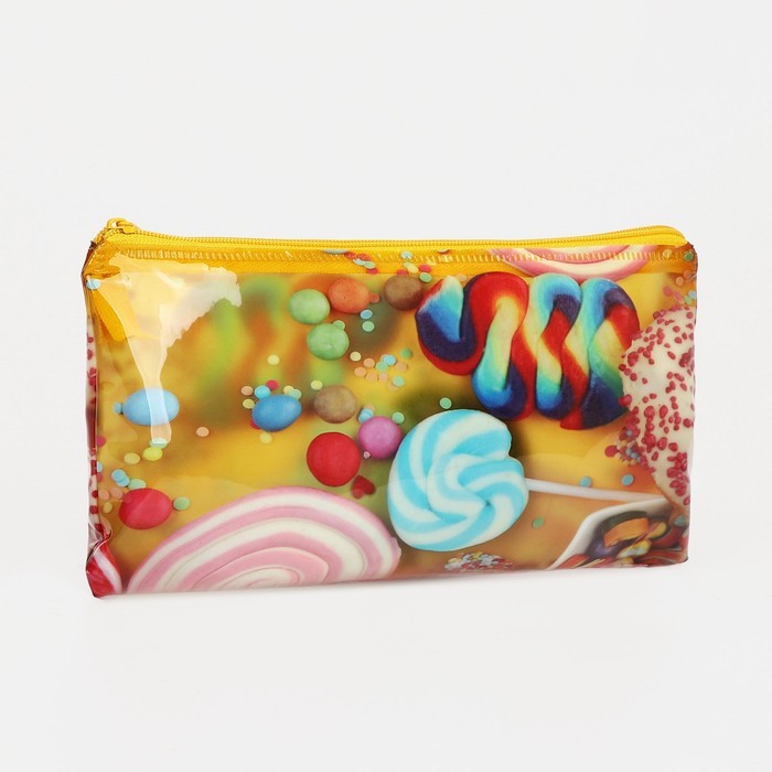 Косметичка на молнии, цвет разноцветный