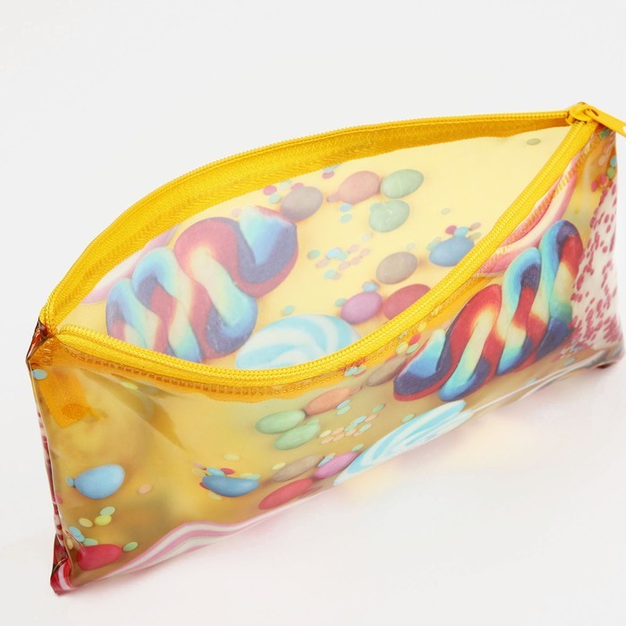 Косметичка на молнии, цвет разноцветный