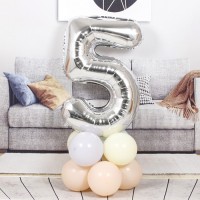 Воздушный шар фольгированный 40" «Цифра 5»