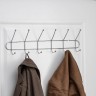 Вешалка настенная Доляна «Блеск», 6 двойных крючков, 47.5×13.5×6 см, хромированная