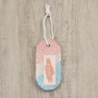 Пемза для педикюра, с подвесом, 9 × 4 см, разноцветная