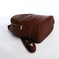 Рюкзак женский из искусственной кожи на молнии, 1 карман, цвет молочный