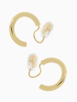 Клипсы для ушей QF «Тренд» кольцо, цвет золото