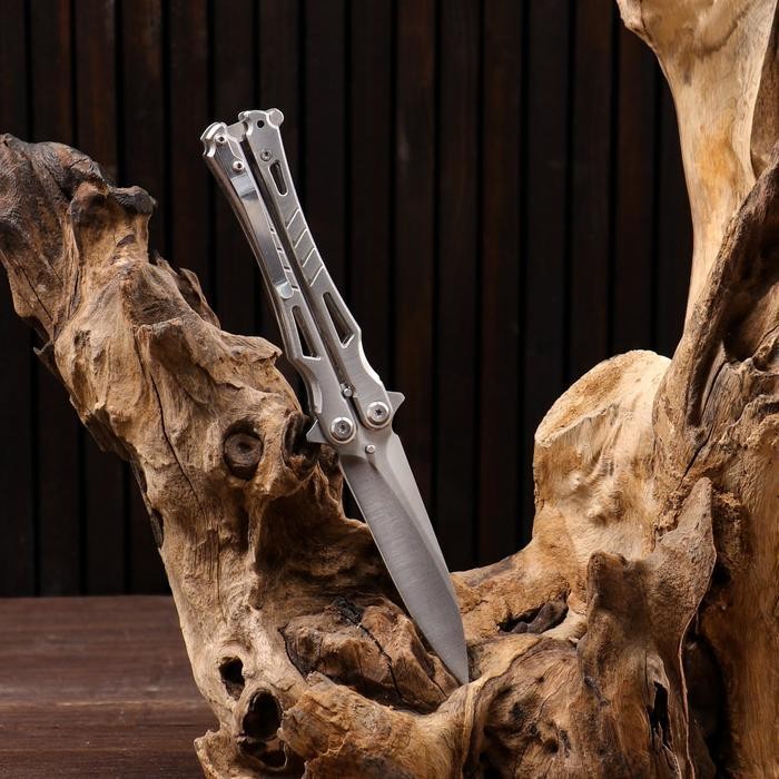Нож-бабочка "Шершень" сталь - 420, рукоять - сталь, 21 см Нож-бабочка "Шершень" сталь - 420, рукоять - сталь, 21 см