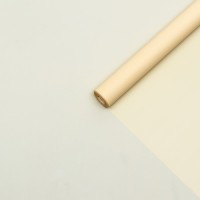 Пленка матовая для цветов и букетов, PASTEL, Крем 0.59×7 м 180 г