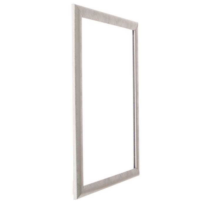 Рама для картин (зеркал) 30×40×2.7 см, пластиковая, Calligrata 6472, серебристая
