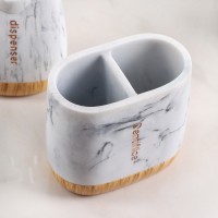 Набор аксессуаров для ванной комнаты For, 3 предмета (дозатор 150 мл, мыльница, стакан)