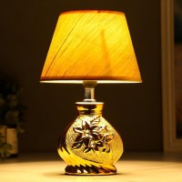 Лампа настольная 16277/1GD Е14 40Вт золото 17х17х26 см RISALUX