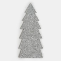 Конверт для столовых предметов «Елка» 11х25 см, 100% п/э, фетр, цвет серый