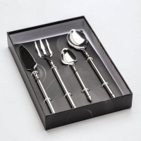Набор столовых приборов Magistro Ocean, 4 предмета, цвет серебряный