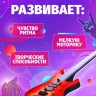 Музыкальная гитара «Рок звезда», звук, свет, цвет красный
