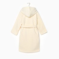 Халат махровый детский Экономь и Я, р. 30, цв.молочный, 100% хл 340 г/м2