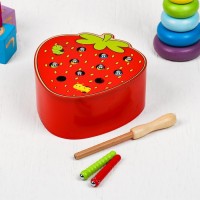 Детский развивающий набор «Рыбалка персик» 15×15×6,3 см