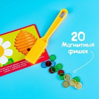 Магнитный жезл с заданиями «Весёлые задания», фишки, карточки, по методике Монтессори