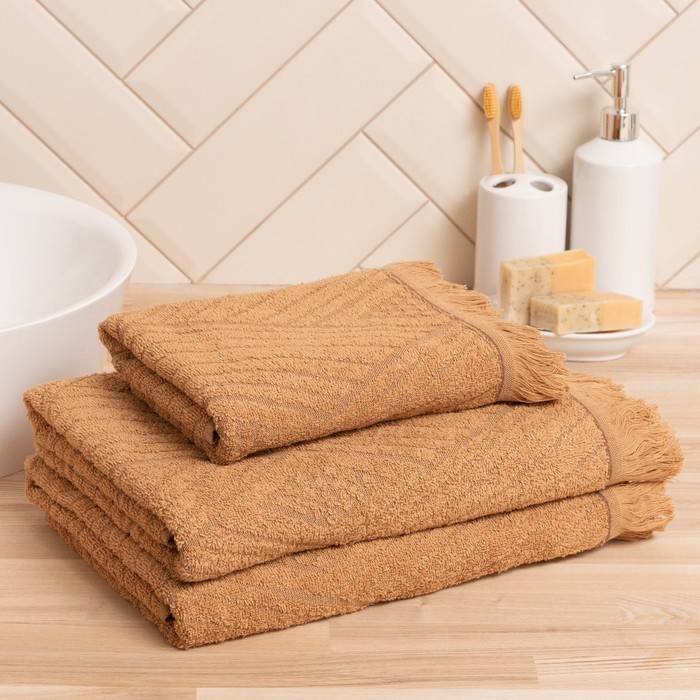 Полотенце махровое LoveLife "Cozy dream" 50х90 см, кофейный, 100% хлопок, 400 гр/м2