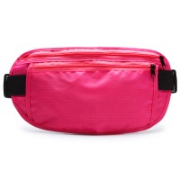 Сумка спортивная на пояс 25х13 см, цвет розовый