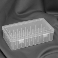 Органайзер для ниток, 42 катушки, 23.7×13.7×6.6 см, прозрачный