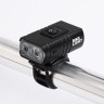 Фонарь велосипедный аккумуляторный, 10Вт, 1200мАч, 600 лм, 6 режимов, 2LED, IPX5, 6.5x3.8 см