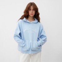 Худи женское MINAKU: SPORTY &amp; STYLISH цвет голубой, размер 50-52