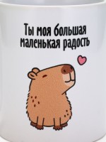 Кружка керамическая с сублимацией «Капибара», 320 мл