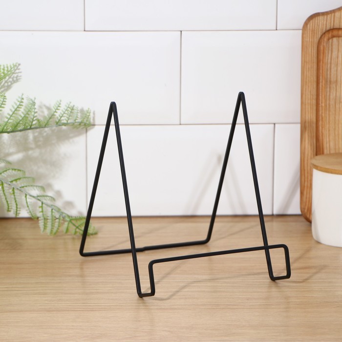 Подставка для крышек и разделочных досок Доляна, 17×14×17 см, чёрная