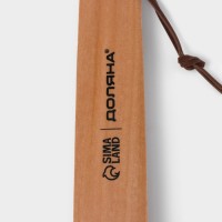 Ложка для обуви Доляна, с петелькой, 38×3.5 см, дерево