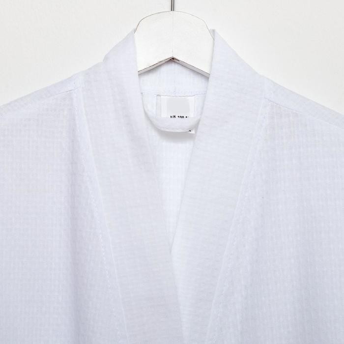 Халат вафельный мужской Экономь и Я рукав 3/4 цвет белый размер 46-48, 100% хлопок, 200 г/м2