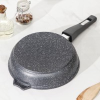 Сковорода «Гранит», d=26 см, съёмная ручка, антипригарное покрытие, цвет серый