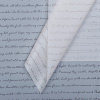 Пленка для цветов «Послание», белый, матовая, 58 см × 58 см