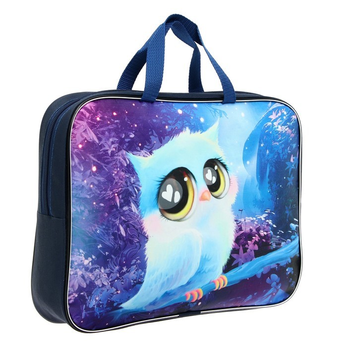 Папка для труда, А4, текстильная, 35×27×7 см «Совушка» Папка для труда, А4, текстильная, 35×27×7 см «Совушка»