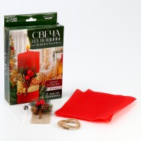 Свеча своими руками на новый год. Создание свечи из вощины с декором «Еловая веточка», набор для творчества