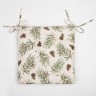 Сидушка на стул "Этель" Christmas tree 42х42см, 100% хлопок, саржа 190 г/м2