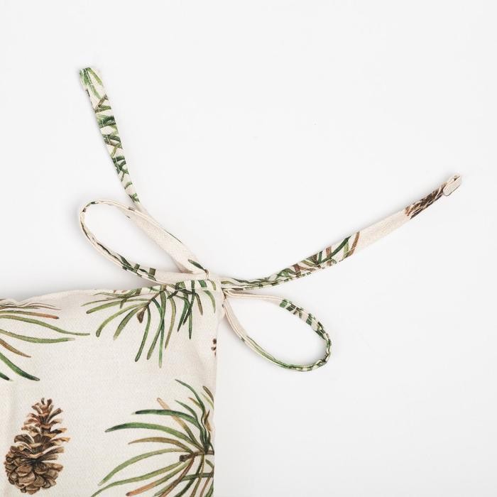 Сидушка на стул "Этель" Christmas tree 42х42см, 100% хлопок, саржа 190 г/м2