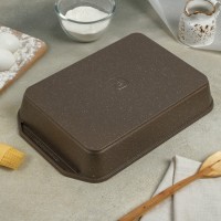 Противень Гранит brown, 30×40 см, антипригарное покрытие, цвет коричневый