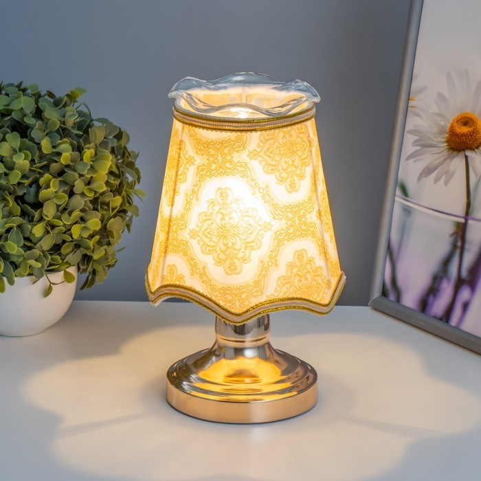 Аромасветильник сенсорный "Адель" G4 35Вт золото 16,5х16,5х25 см RISALUX