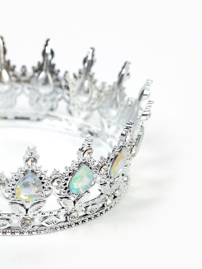 Корона топпер для торта серебрянная