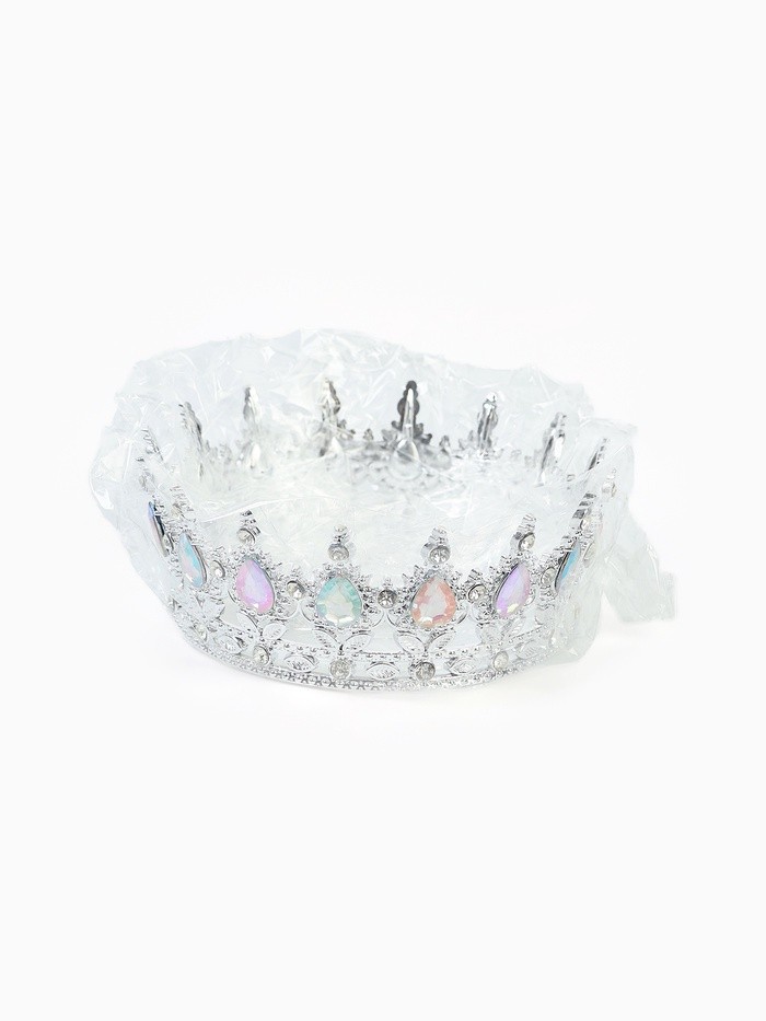 Корона топпер для торта серебрянная