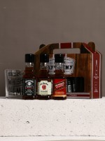 Подарочный набор мужской «Первый во всем», гель для душа виски 3 шт., стакан для виски