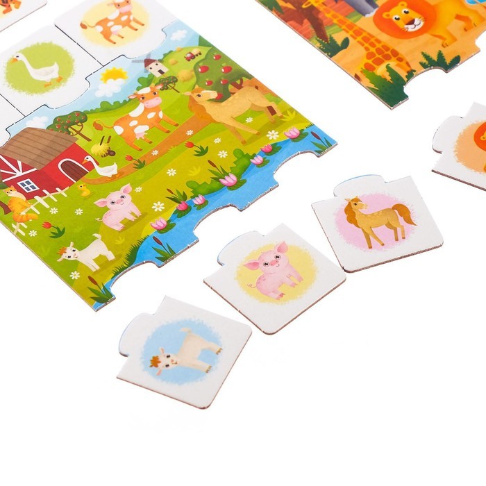 Пазлы «Найди и собери. Кто где живёт?», 28 элементов Пазлы «Найди и собери. Кто где живёт?», 28 элементов