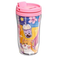 Термостакан детский «Кавайная девчонка», с вставкой, 250 мл + пазл 54 элемента